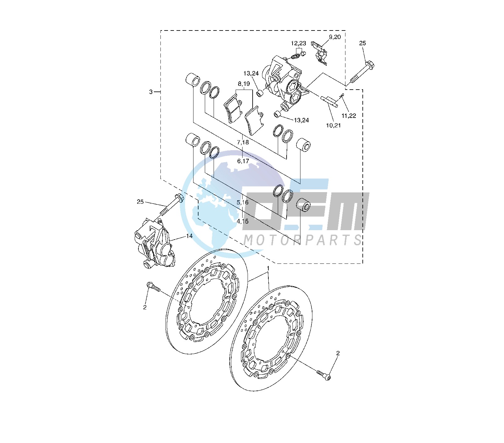 FRONT BRAKE CALIPER