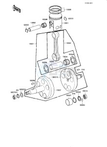 KE 175 D [KE175] (D4-D5) [KE175] drawing CRANKSHAFT_PISTON -- 82-83 KE175-D4_D5- -