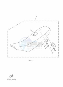 YZ85LW (B0G1) drawing SEAT