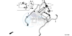 CB650FAE CB650FA 2ED drawing BATTERY