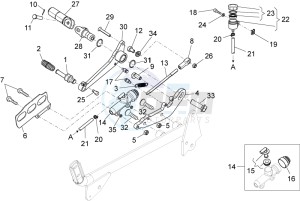 V7 Racer 750 drawing Rear master cylinder