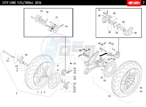 CITYLINE-IE-125-300-RED drawing WHEELS - BRAKES