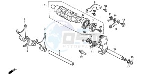 VFR800A drawing GEARSHIFT DRUM