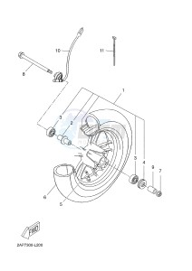 YN50F NEO'S 4 (2AC7 2AC7 2AC7) drawing FRONT WHEEL