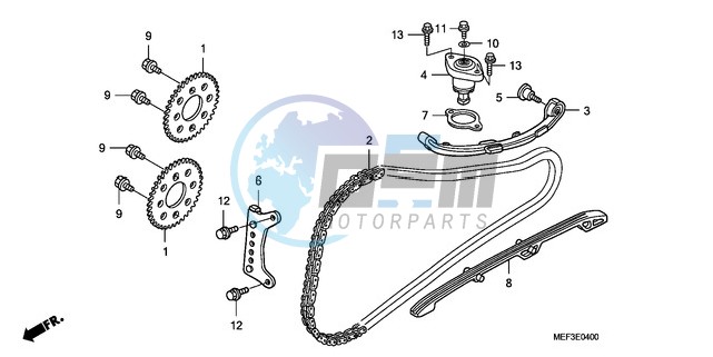 CAM CHAIN/TENSIONER