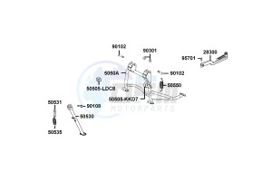 VP 50 drawing Stand - Kick Starter Arm