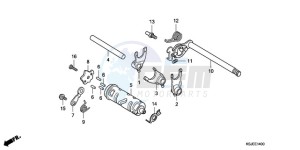 CRF80F9 Mexico - (MX) drawing GEARSHIFT DRUM