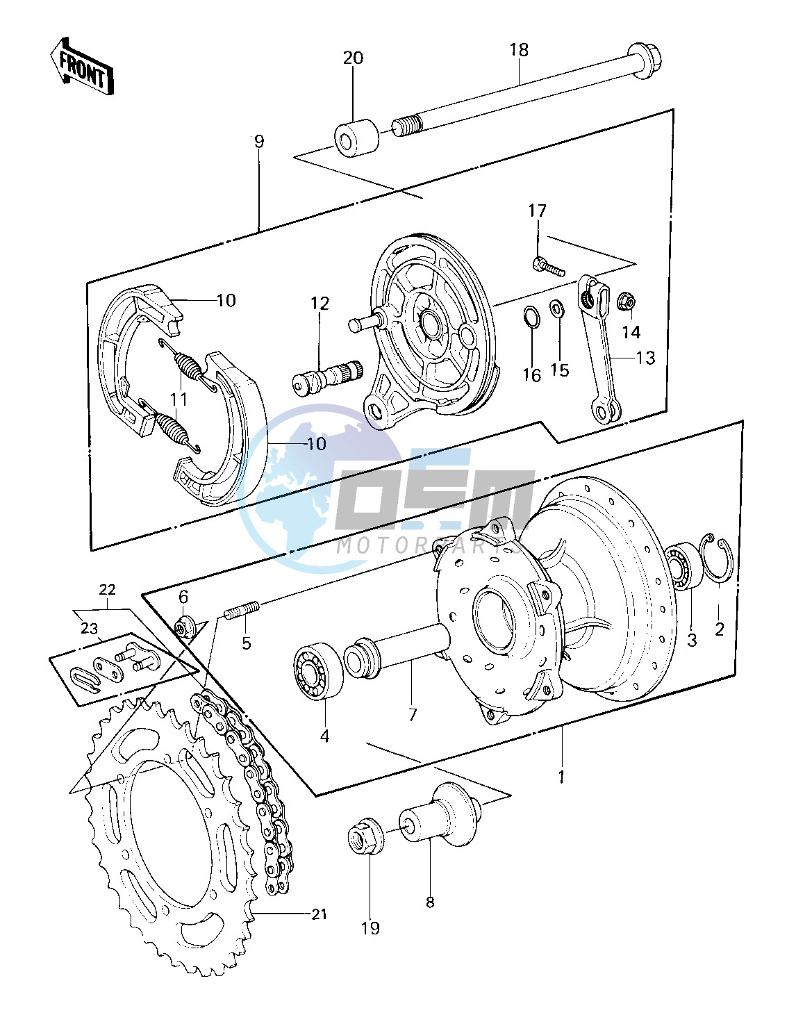 REAR HUB_BRAKE_CHAIN -- 81 KX80-C1- -