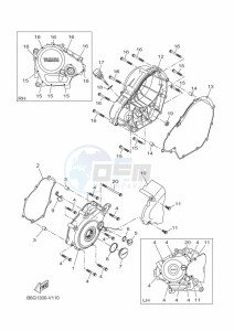 YZF125-A YZF-R125 (B5G6) drawing CRANKCASE COVER 1