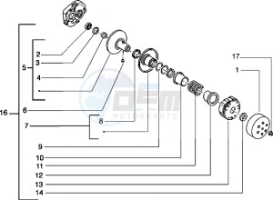 Typhoon 50 drawing Driven pulley