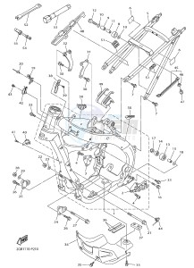 WR250F (2GB2 2GB3 2GB4 2GB4) drawing FRAME