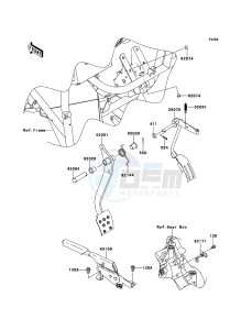 MULE_610_4X4 KAF400ABF EU drawing Brake Pedal