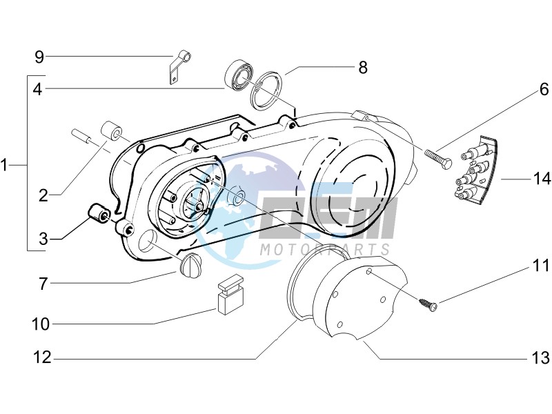 Crankcase cover - Crankcase cooling