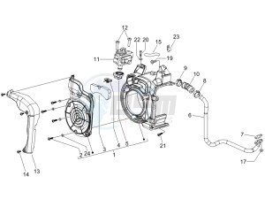 S 125 4T (Euro 3) UK drawing Secondary air box