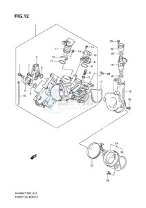 AN400 ABS BURGMAN EU-UK drawing THROTTLE BODY