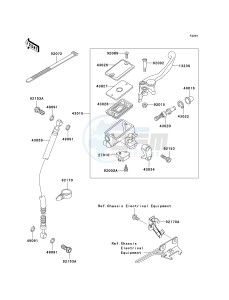 EX 500 D [NINJA 500R] (D6F-D9F) D8F drawing FRONT MASTER CYLINDER