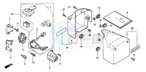 VT750DCB SHADOW SPIRIT drawing SIDE COVER