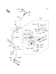 KL 650 E [KLR650] (E8F-E9F) E8F drawing FRONT MASTER CYLINDER