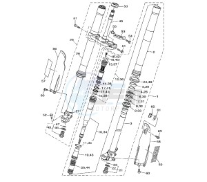 YZ LC 125 drawing FRONT FORK