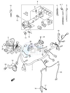 AN400 (E2) Burgman drawing WIRING HARNESS (MODEL Y)