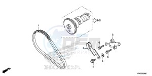 TRX500FE1G TRX500 Europe Direct - (ED) drawing CAM CHAIN/ TENSIONER