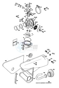 SPRINT_SPORT_25kmh_L1 50 L1 drawing Carburator-intake silencer