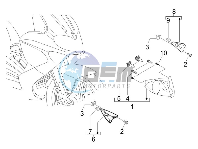 Head lamp - Turn signal lamps