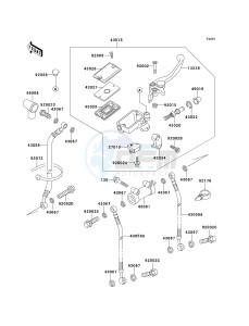 ZX 1100 D [NINJA ZX-11] (D7-D9) [NINJA ZX-11] drawing FRONT MASTER CYLINDER