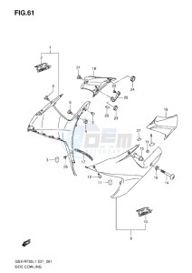 GSX-R750 drawing SIDE COWLING L1 ( GLR )