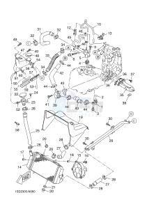 YP400RA X-MAX 400 ABS X-MAX (1SDA 1SDA 1SDA 1SDA 1SDA) drawing RADIATOR & HOSE