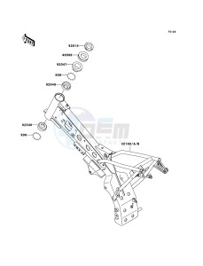 KLX110 KLX110-A4 EU drawing Frame