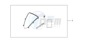 CBR600RR9 France - (F / CMF MME) drawing WINDSCREEN