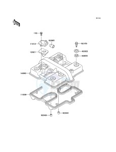 ER-5 ER500-C5P GB XX (EU ME A(FRICA) drawing Cylinder Head Cover