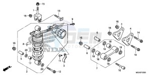 VFR1200XDD CrossTourer - VFR1200X Dual Clutch 2ED - (2ED) drawing REAR CUSHION