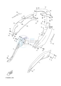 YP125R X-MAX125 X-MAX125 (2ABA 2ABA 2ABA) drawing SIDE COVER