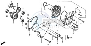 VT1100C3 drawing WATER PUMP