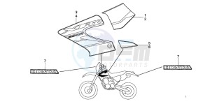 XR650R drawing STRIPE (XR650R4)