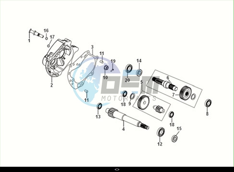 MISSION CASE-DRIVE SHAFT