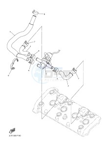 YZF-R1 998 R1 (2CRC 2CRD) drawing AIR INDUCTION SYSTEM