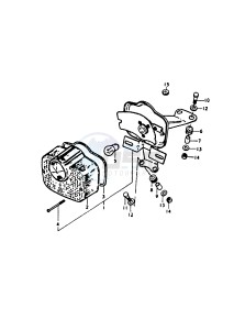 A100 (K-L-M-N-4) drawing REAR COMBINATION LAMP (A100M,N)