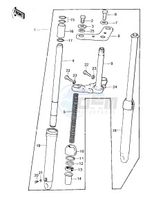 KD 80 C [KD80] (M1-M2) [KD80] drawing FRONT FORK