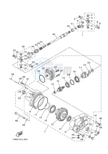 YXR700F YXR7FSPD RHINO 700 SPORTS EDITION (1RBM 1RBN 1RBP) drawing FRONT DIFFERENTIAL