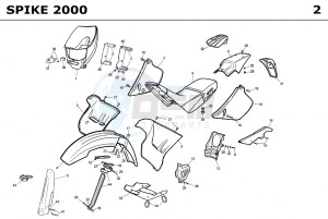 SPIKE CASTROL PRO 50 drawing PLASTICS