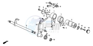 CRF70F drawing GEARSHIFT DRUM