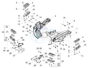 Audace 1400 Carbon 1380 (NAFTA) drawing Foot rests