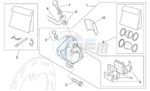 SR 125-150 drawing Front brake caliper