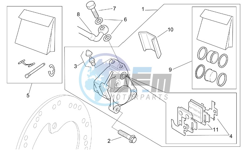 Front brake caliper