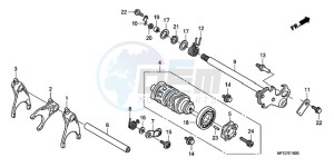 CB600FA9 France - (F / ABS CMF 25K) drawing GEARSHIFT DRUM