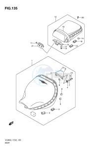 VL800 (E2) VOLUSIA drawing SEAT (VL800TL1 E24)