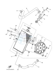 YFM700R YFM700RSE RAPTOR 700 SPECIAL EDITION (1VSE 1VSF) drawing RADIATOR & HOSE